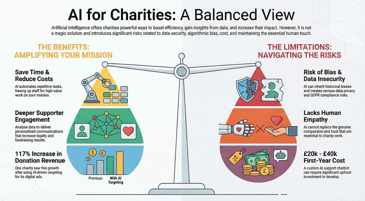 Benefits and Limitations of AI for Charities